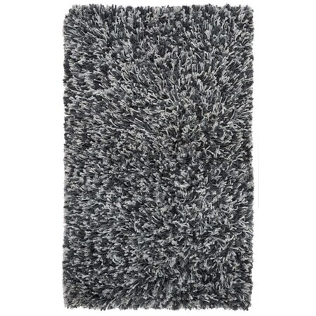 Safavieh 2 ft. 6 in. x 4 ft. Rio Shag Rectangle Rug Black & Ivory SG960H-24